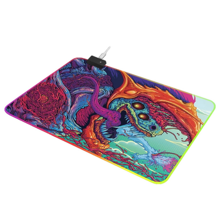 Lisslune | Computer Monster pattern illuminated mouse pad, size: 90 x 30 x 0.4cm