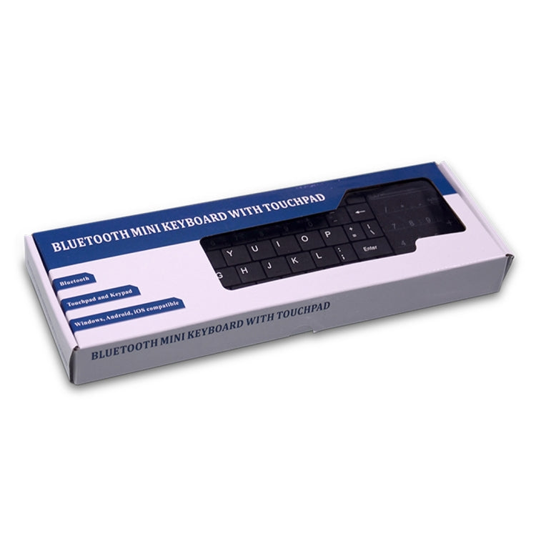 Lisslune | K-07 ABS wireless rechargeable Bluetooth touch keyboard (Black)