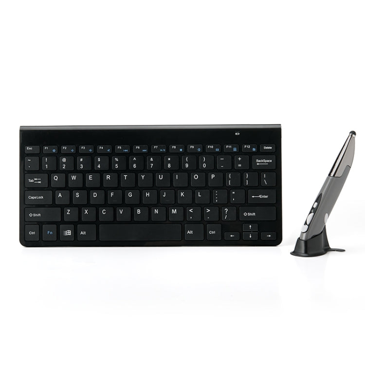 Lisslune | KM-909 2.4GHz Smart Stylus Pen Wireless Optical Mouse + Wireless Keyboard Set (Black)