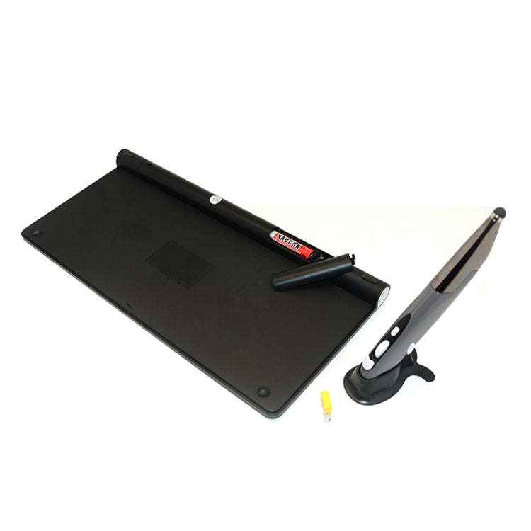 Lisslune | KM-909 2.4GHz Smart Stylus Pen Wireless Optical Mouse + Wireless Keyboard Set (Black)