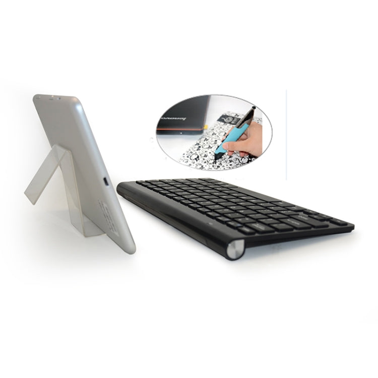 Lisslune | KM-909 2.4GHz Smart Stylus Pen Wireless Optical Mouse + Wireless Keyboard Set (Black)