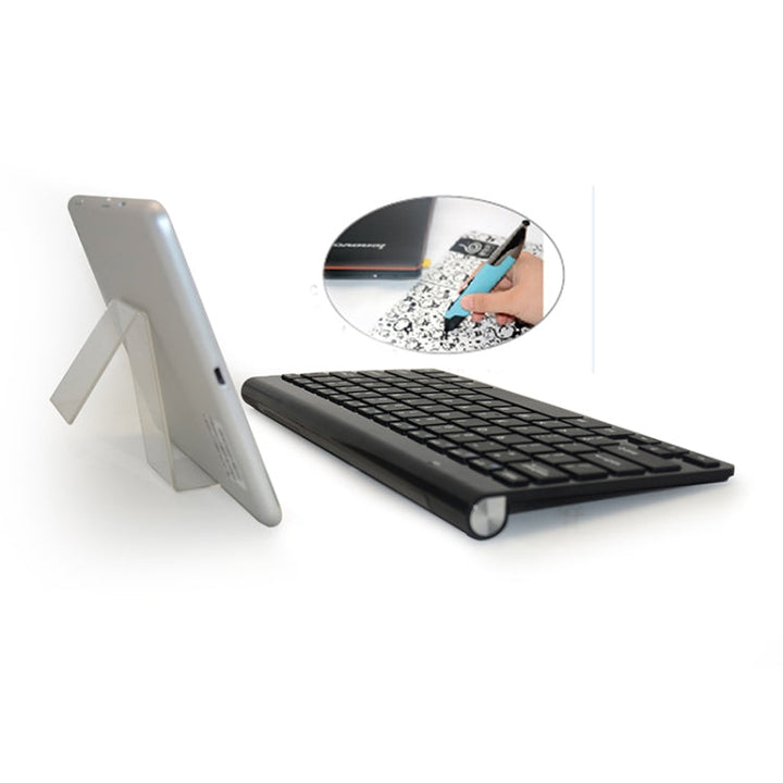 Lisslune | KM-909 2.4GHz Smart Stylus Pen Wireless Optical Mouse + Wireless Keyboard Set (Black)