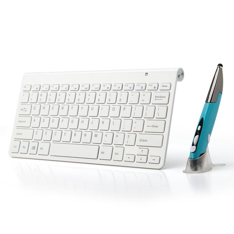 Lisslune | KM-909 2.4GHz Smart Pen wireless optical mouse + wireless keyboard set (White)