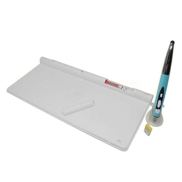 Lisslune | KM-909 2.4GHz Smart Pen wireless optical mouse + wireless keyboard set (White)