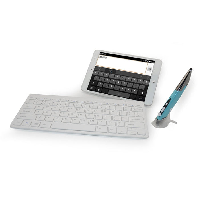 Lisslune | KM-909 2.4GHz Smart Pen wireless optical mouse + wireless keyboard set (White)