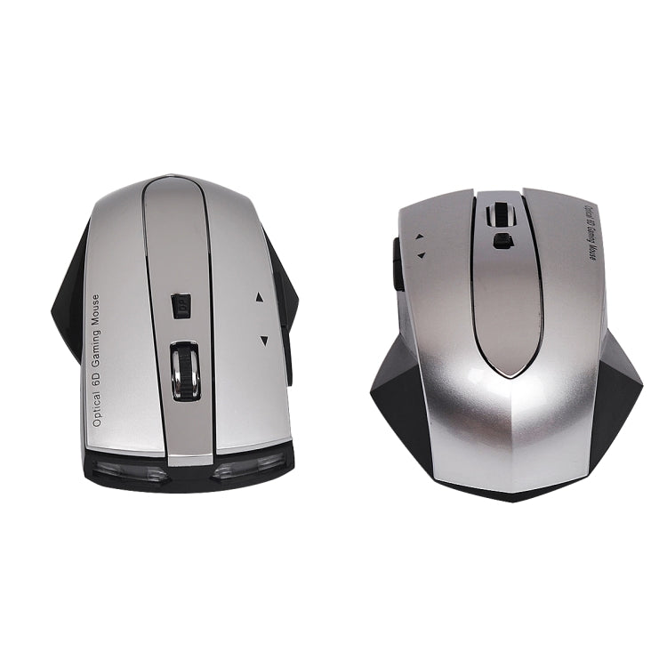 Lisslune | MZ-011 2.4GHz 1600DPI Wireless Rechargeable Optical Mouse with HUB Function (Black Silver)