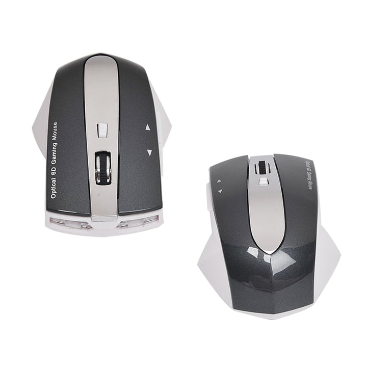 Lisslune | MZ-011 2.4GHz 1600DPI Wireless Rechargeable Optical Mouse with HUB Function (White + Royal Blue)