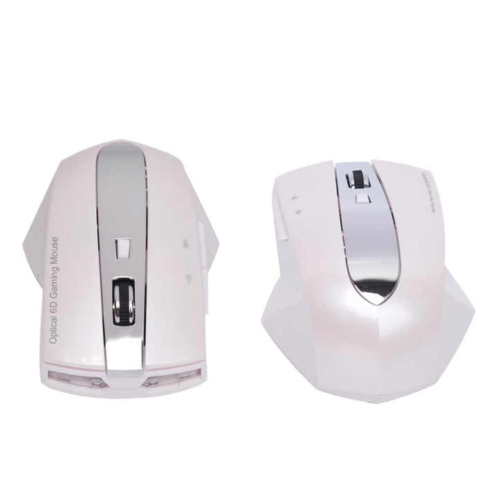 Lisslune | MZ-011 2.4GHz 1600DPI Wireless rechargeable optical mouse with HUB function (Pearl White)