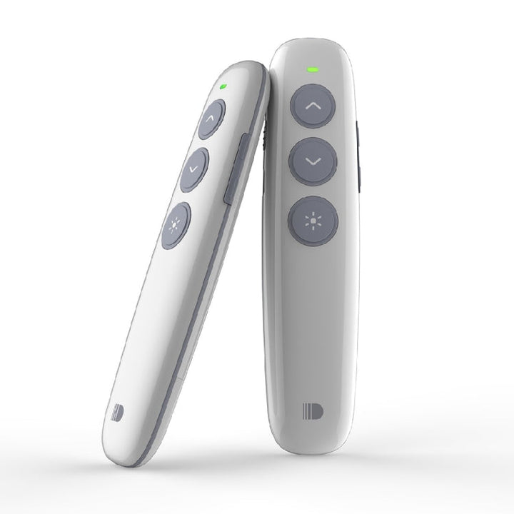 Lisslune | Doosl DSIT007 2.4 GHz rechargeable PowerPoint presentation wireless clicker remote control pen, control range: 100m (White)