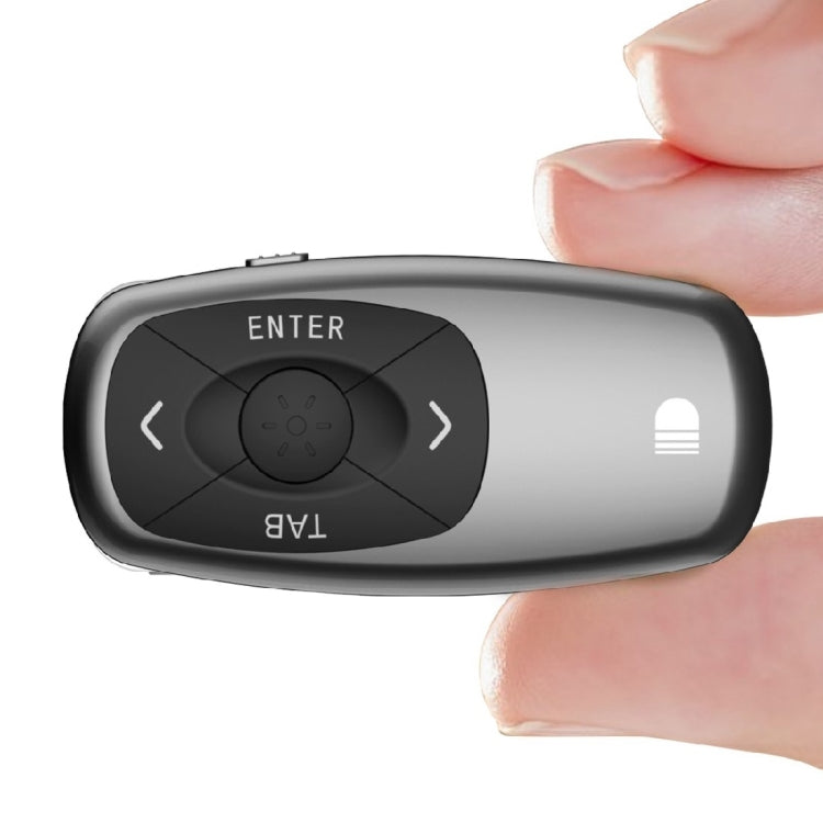 Lisslune | Doosl DSIT011 2.4GHz Mini rechargeable PowerPoint presentation remote control, control distance: 100m (Black)