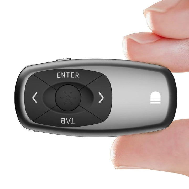 Lisslune | Doosl DSIT011 2.4GHz Mini rechargeable PowerPoint presentation remote control, control distance: 100m (Black)