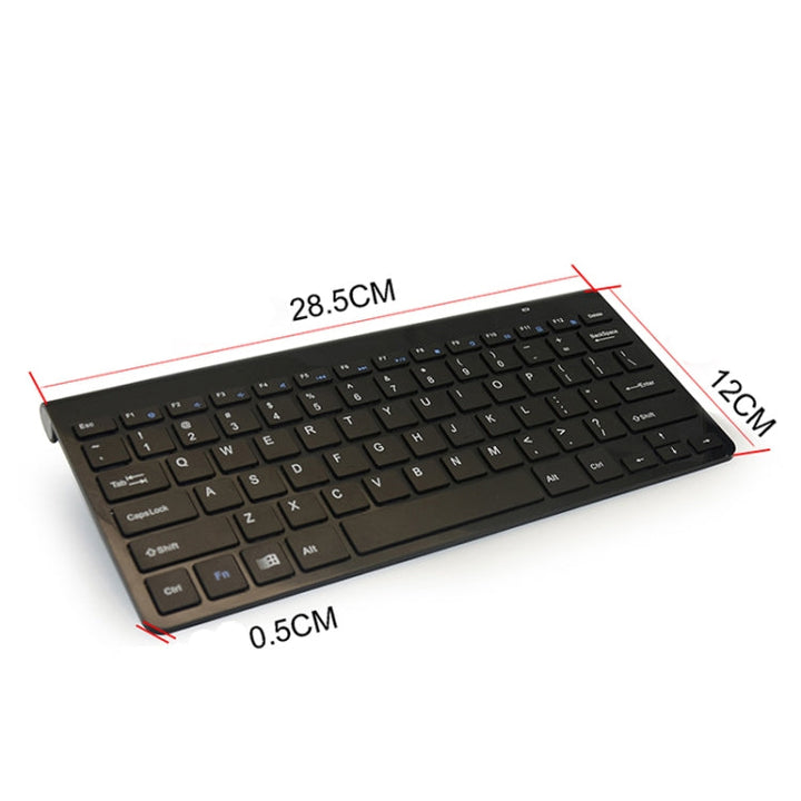 Lisslune | KM-909 2.4GHz Wireless Multimedia Keyboard + Wireless Optical Pen Mouse with USB Receiver Set for Computer PC Laptop, Random Color Delivery of the Pen Mouses (White)