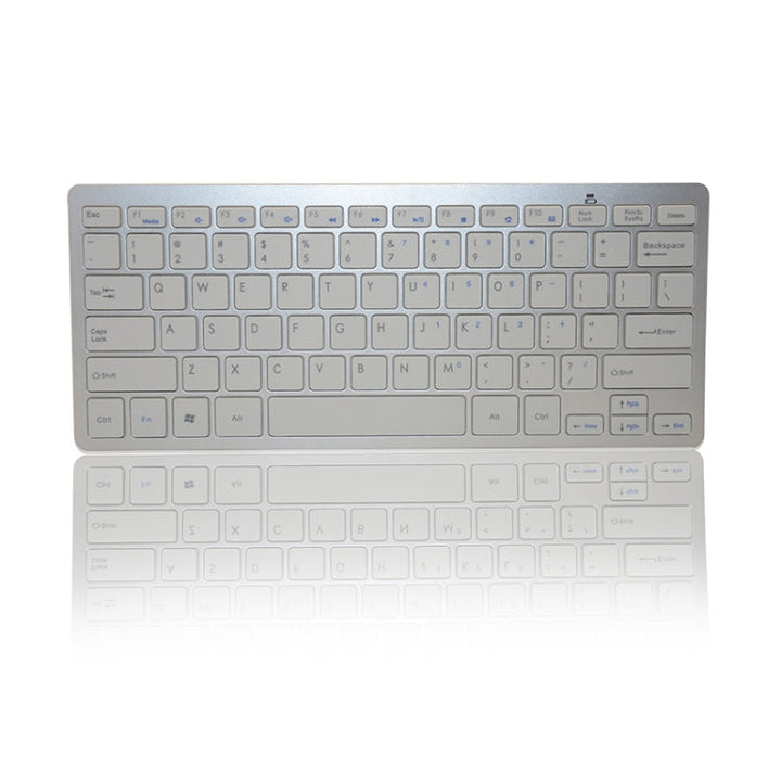 Lisslune | KM-808 2.4GHz Wireless Multimedia Keyboard + Wireless Optical Pen Mouse with USB Receiver Set for Computer PC Laptop, Random Stylus Mouse Color Delivery(White)