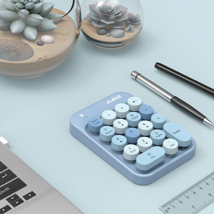 Lisslune | Ajazz AK18 2.4G Mini Wireless Multicolor Keys Numeric Keypad (Green)