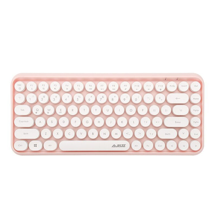 Lisslune | Ajazz 308I Tablet Mobile Phone Computer Household Office Wireless Keyboard (Pink)