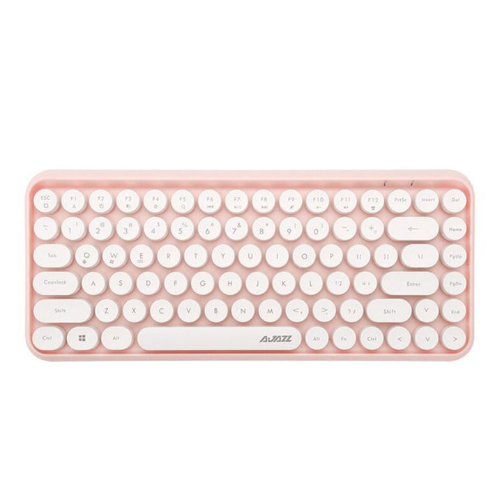 Lisslune | Ajazz 308I Tablet Mobile Phone Computer Household Office Wireless Keyboard (Pink)