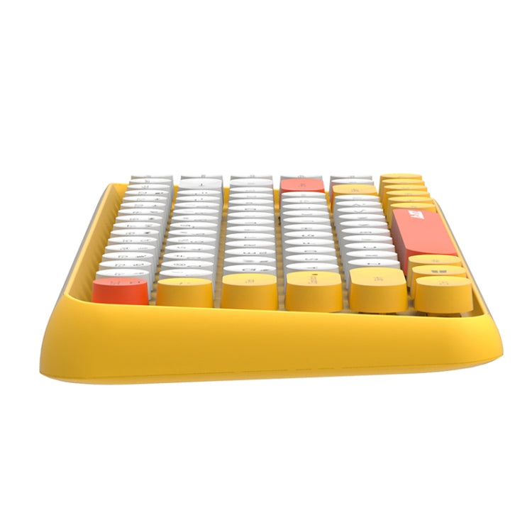 Lisslune | Ajazz 308I 84 Keys Tablet Mobile Phone Computer Home Office Bluetooth Keyboard (Yellow)