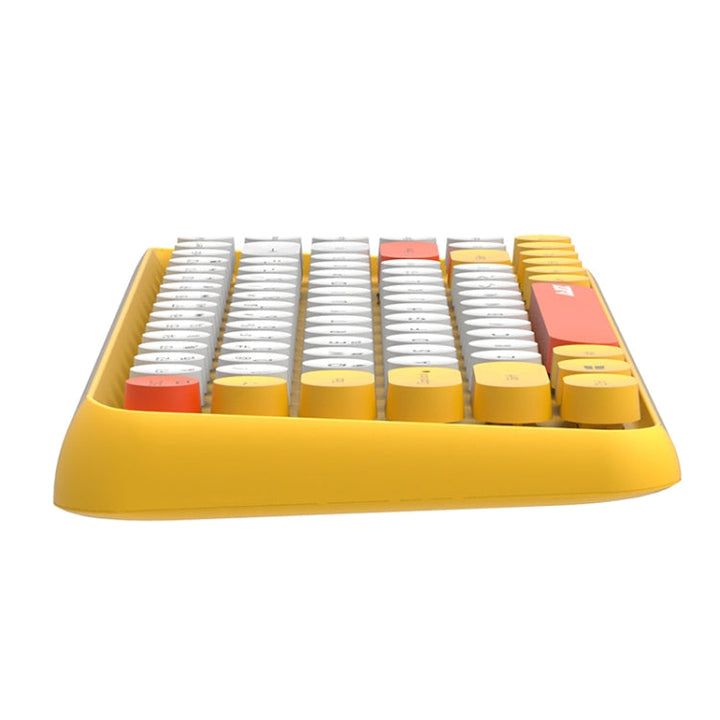 Lisslune | Ajazz 308I 84 Keys Tablet Mobile Phone Computer Home Office Bluetooth Keyboard (Yellow)