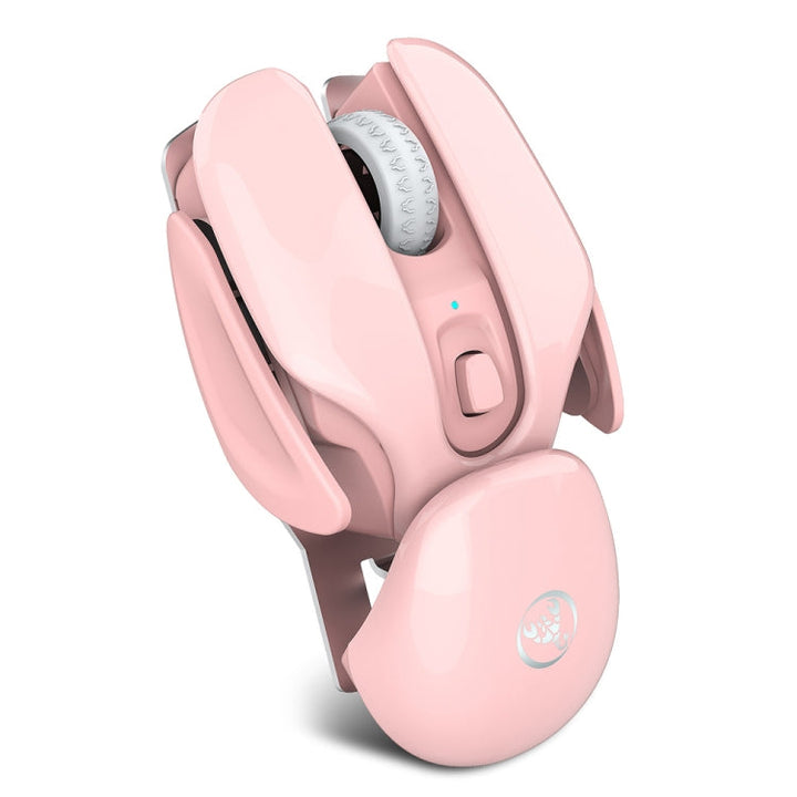 Lisslune | HXSJ T37 2.4GHz 1600dpi 3-Mode Adjustable Wireless Silent Mouse (Pink)