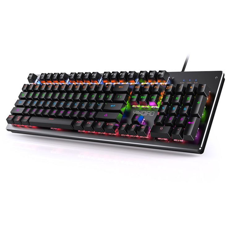 Lisslune | YINDIAO Classic Square Key Mixed Light USB Mechanical Gaming Wired Keyboard, Black Shaft (Black)