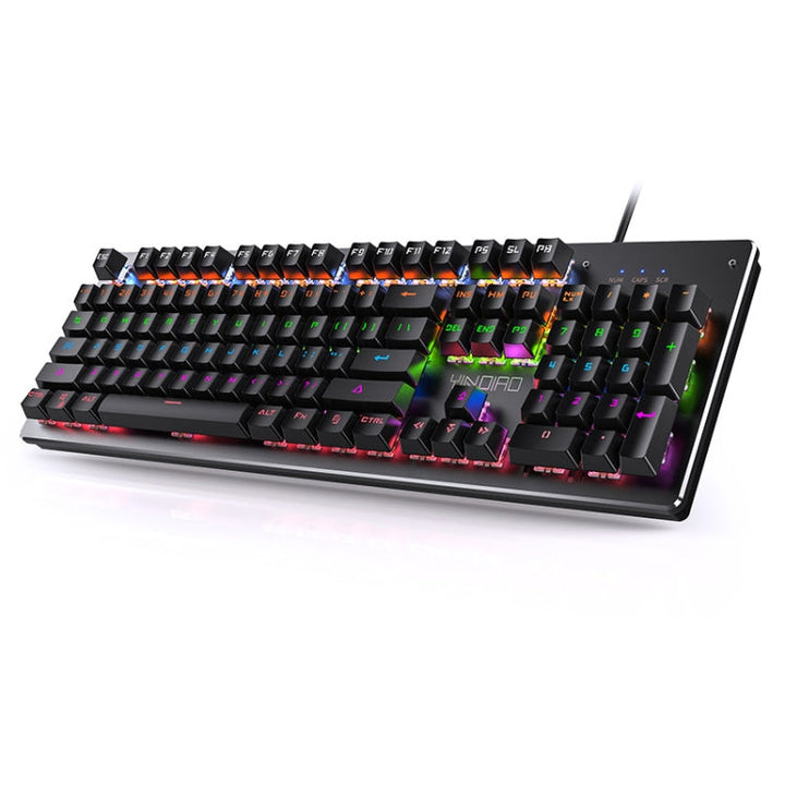 Lisslune | YINDIAO Classic Square Key Mixed Light USB Mechanical Gaming Wired Keyboard, Black Shaft (Black)