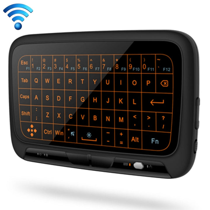 Lisslune | H18+ 2.4GHz Mini Wireless Keyboard Full-Touchpad with 3-level adjustable backlight (Black)