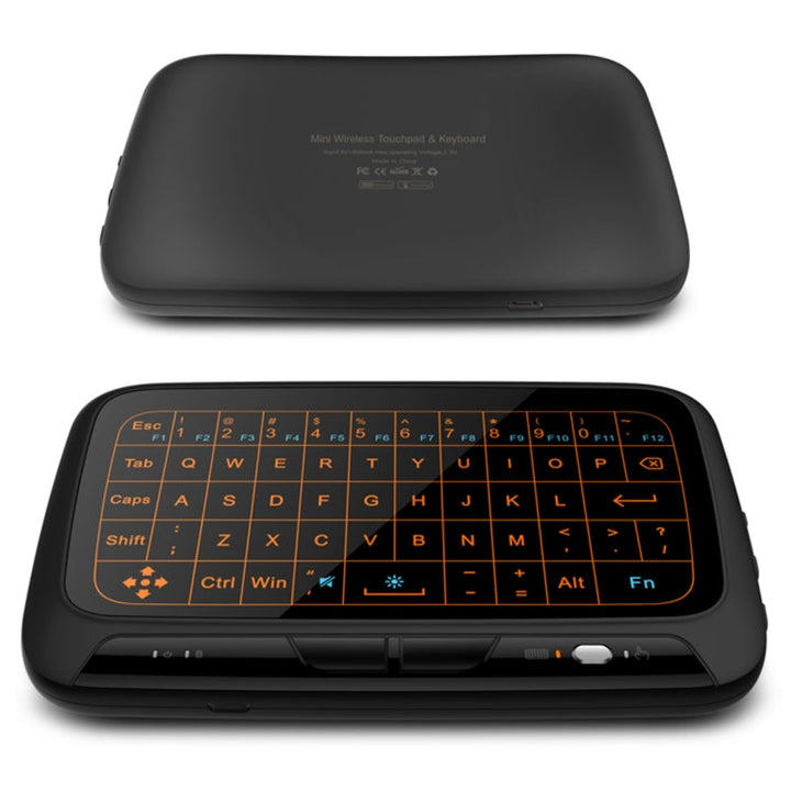 Lisslune | H18+ 2.4GHz Mini Wireless Keyboard Full-Touchpad with 3-level adjustable backlight (Black)