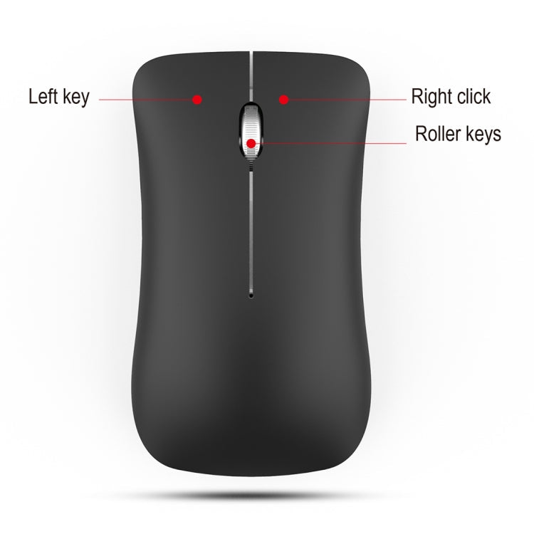 Lisslune | HXSJ T23 Bluetooth + 2.4GHz Wireless Dual Modes 4-Button 1600 DPI Adjustable Ergonomic Optical Mouse
