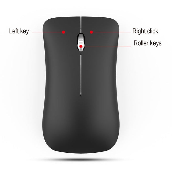 Lisslune | HXSJ T23 Bluetooth + 2.4GHz Wireless Dual Modes 4-Button 1600 DPI Adjustable Ergonomic Optical Mouse