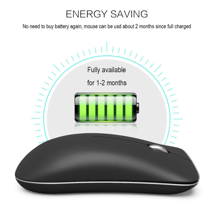 Lisslune | HXSJ T23 Bluetooth + 2.4GHz Wireless Dual Modes 4-Button 1600 DPI Adjustable Ergonomic Optical Mouse