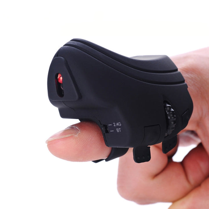 Lisslune | GM306DM 2.4G Lazy Finger Ring Mouse Rechargeable Wireless Mouse (Black)