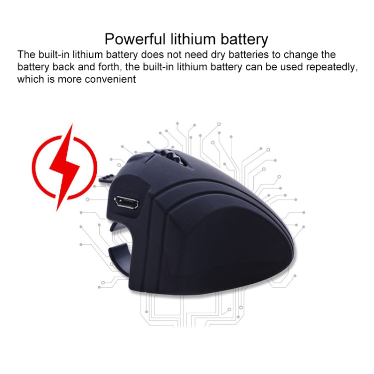 Lisslune | GM306DM 2.4G Lazy Finger Ring Mouse Rechargeable Wireless Mouse (Black)