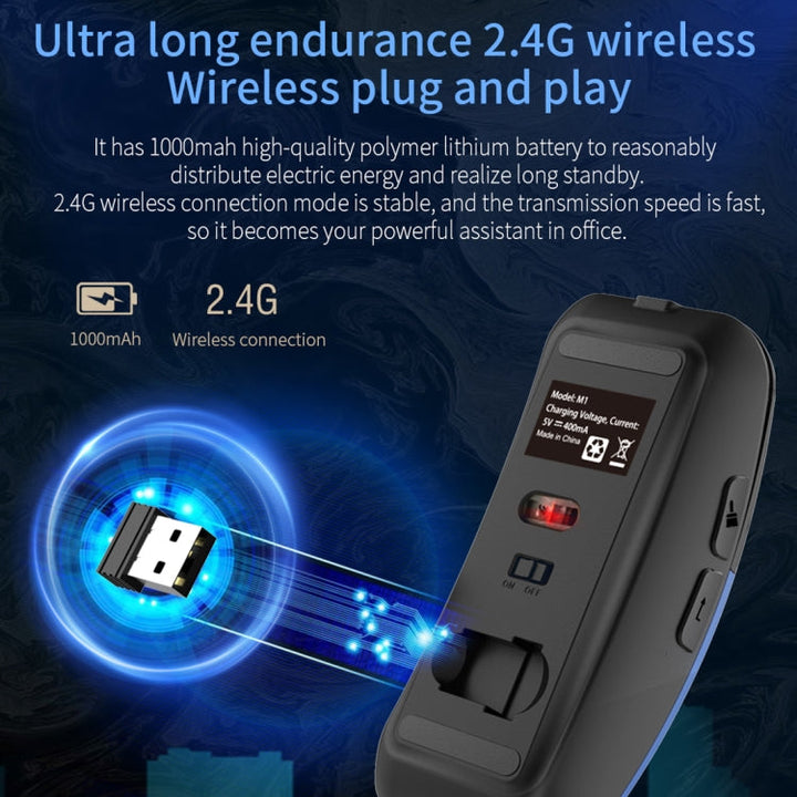 Lisslune | Boeleo BM01 Smart Voice Language Translation Wireless Mouse (Blue)