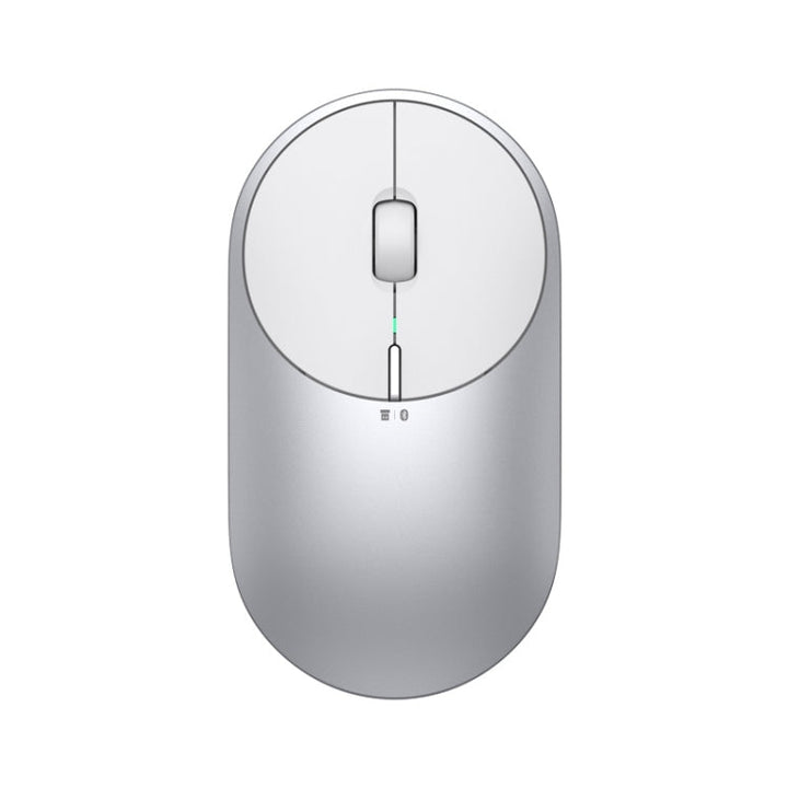 Lisslune | Original Xiaomi Portable Mouse 2 Optical Wireless Bluetooth 4.2 RF 2.4GHz 4000DPI Adjustable Dual-Mode Mouse (Silver)