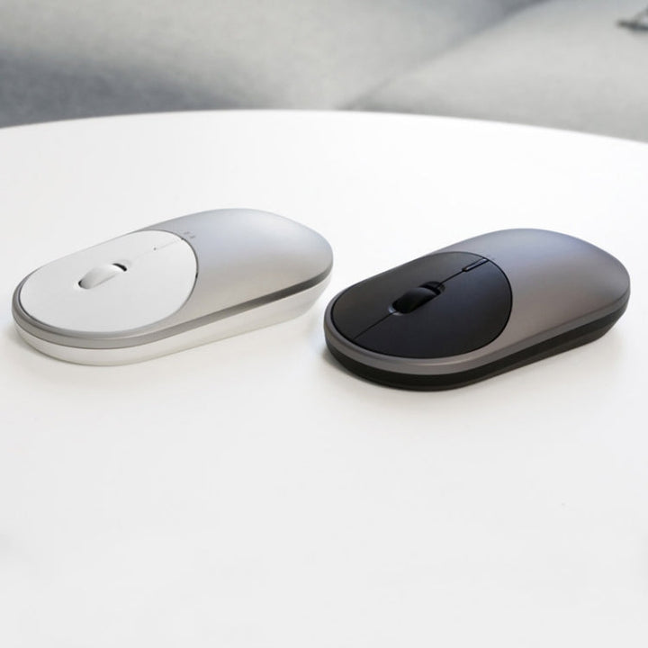 Lisslune | Original Xiaomi Portable Mouse 2 Optical Wireless Bluetooth 4.2 RF 2.4GHz 4000DPI Adjustable Dual-Mode Mouse (Silver)
