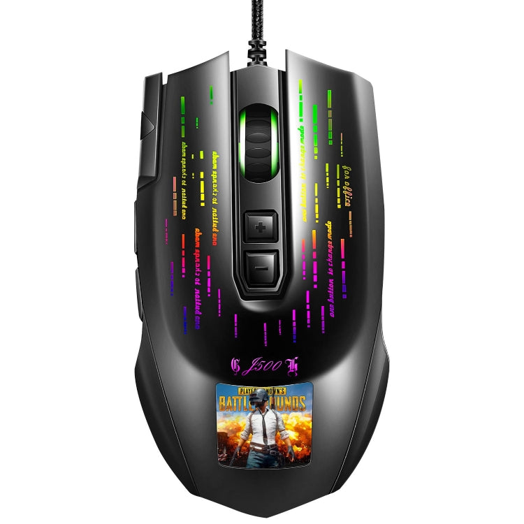 Lisslune | HXSJ J500 7 Keys RGB Programmable Screen Gaming Wired Mouse
