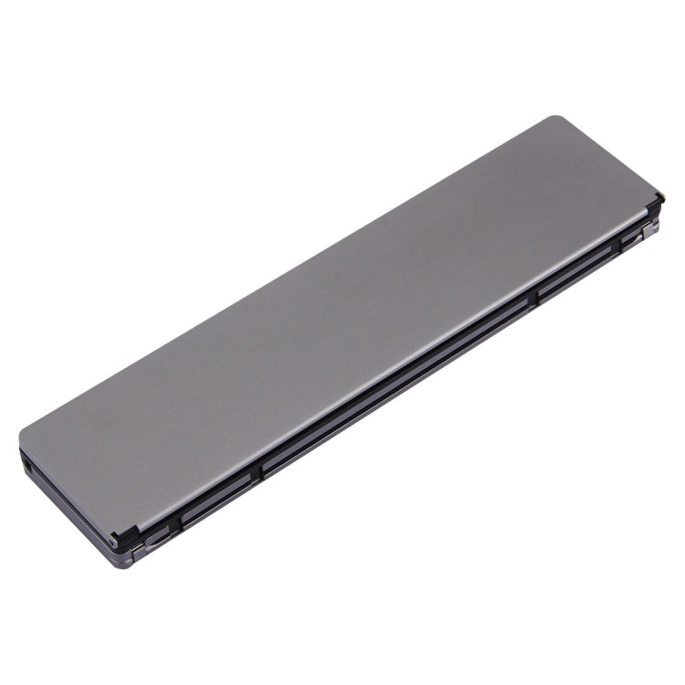 Lisslune | F18 Ultra-slim Rechargeable Folding 58 Key Bluetooth Wireless Keyboard with Holder (Gray)