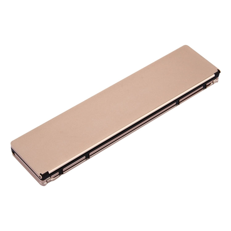 Lisslune | F18 Ultra-slim Rechargeable Portable 58 Keys Bluetooth Wireless Keyboard with Holder (Gold)