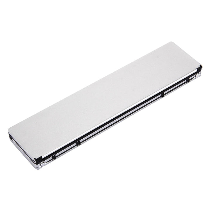 Lisslune | F18 Ultra-slim Rechargeable Foldable 58-Key Bluetooth Wireless Keyboard with Holder (Silver)