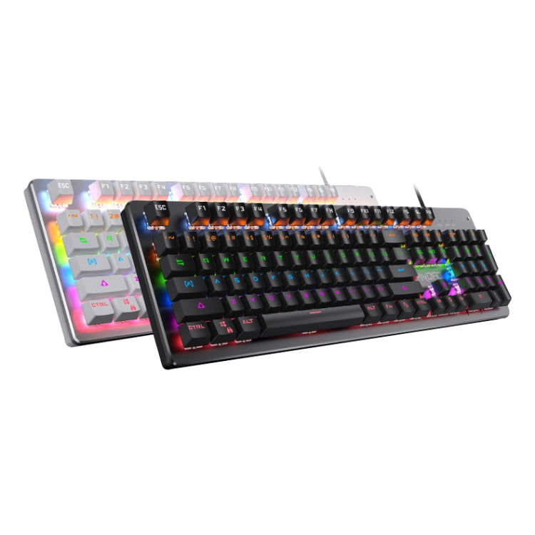Lisslune | YINDIAO Classic Square Key Mix Light USB Mechanical Gaming Wired Keyboard, Blue Switch (Black)