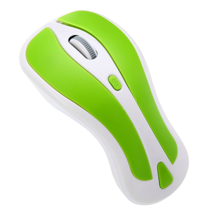 Lisslune | PR-01 6D Gyroscope Fly Air Mouse 2.4G USB Receiver 1600 DPI Wireless Optical Mouse for Computer PC Android Smart TV Box (Green + White)