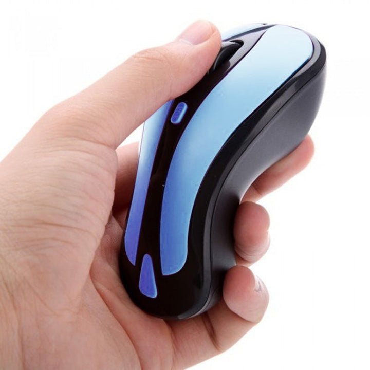 Lisslune | PR-01 6D Gyroscope Fly Air Mouse 2.4G USB Receiver 1600 DPI Wireless Optical Mouse for Computer PC Android Smart TV Box (Blue + Black)