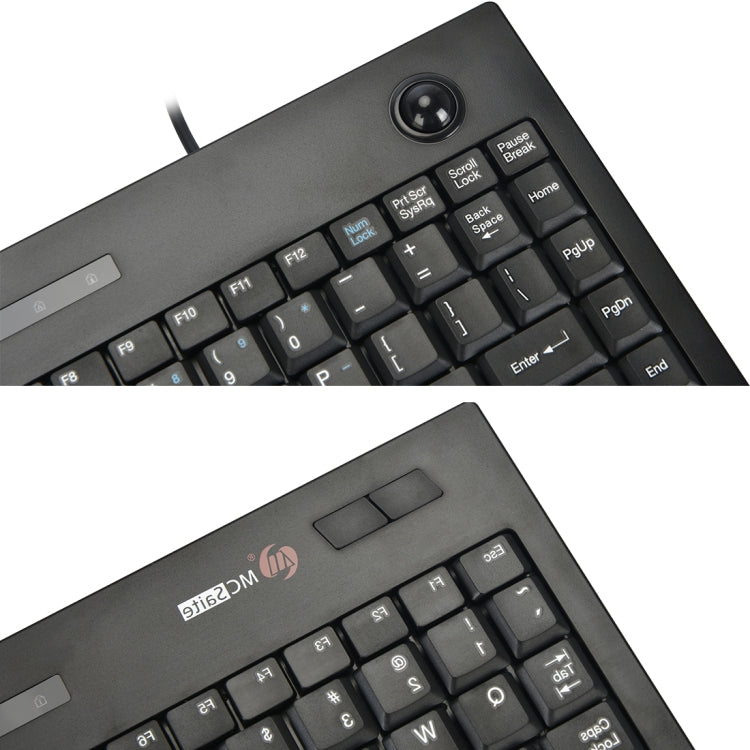 Lisslune | MC Saite MC-9712 Wired 88-Key Multimedia Computer Keyboard with Trackball for Windows