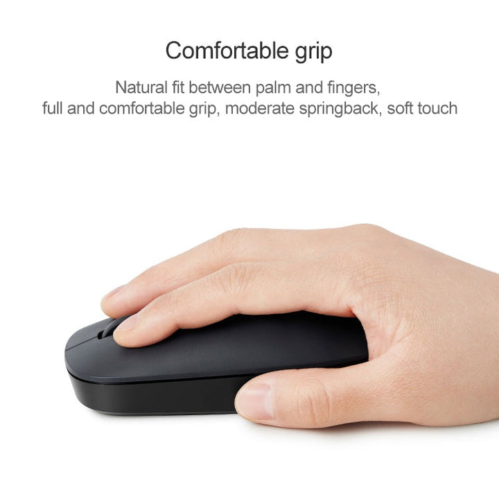 Lisslune | Original Xiaomi 2.4GHz Wireless Keyboard + Mouse Set 2 for Notebook Desktop Laptop (Black)