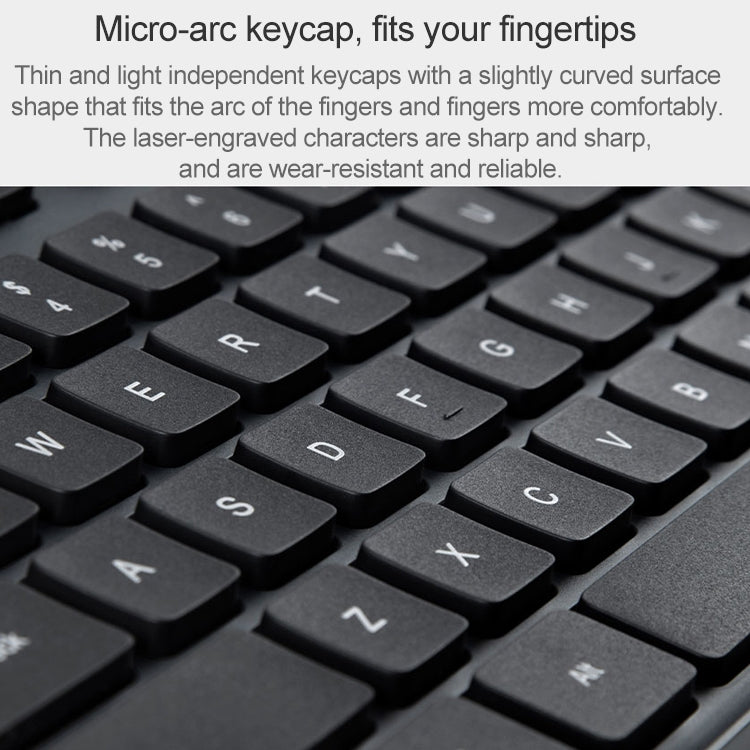 Lisslune | Original Xiaomi 2.4GHz Wireless Keyboard + Mouse Set 2 for Notebook Desktop Laptop (Black)