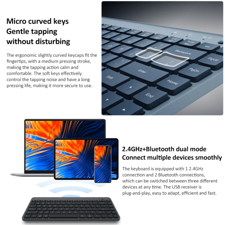 Lisslune | Original Xiaomi XMBXJP01YM 85 Keys Portable Dual-Mode Keyboard (Blue)