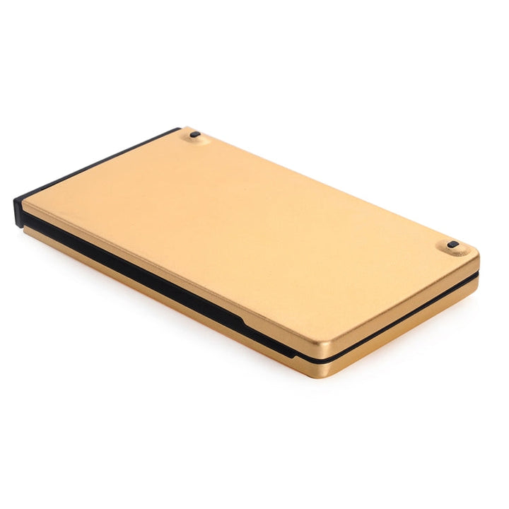 Lisslune | GK228 Ultra-thin Foldable Bluetooth V3.0 Keyboard, Built-in Holder, Supports Android / iOS / Windows System (Gold)