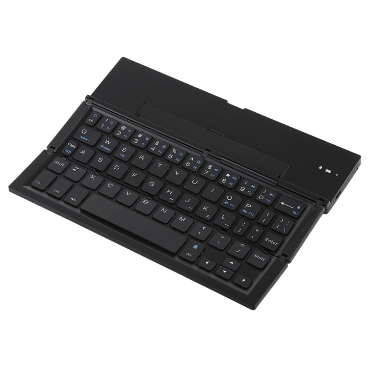 Lisslune | GK608 Ultra-thin foldable Bluetooth V3.0 keyboard, integrated holder, support for Android / iOS / Windows system (Black)