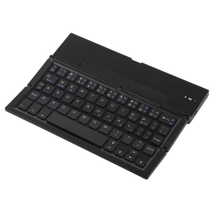 Lisslune | GK608 Ultra-thin foldable Bluetooth V3.0 keyboard, integrated holder, support for Android / iOS / Windows system (Black)