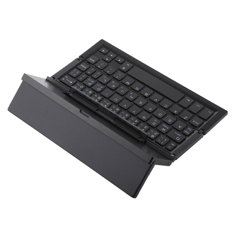 Lisslune | GK608 Ultra-thin foldable Bluetooth V3.0 keyboard, integrated holder, support for Android / iOS / Windows system (Black)
